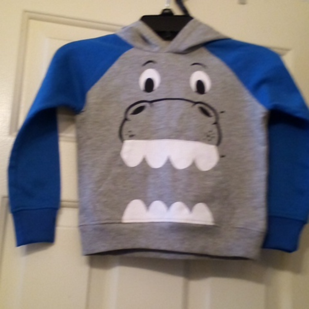 Hoodie with hippo on front